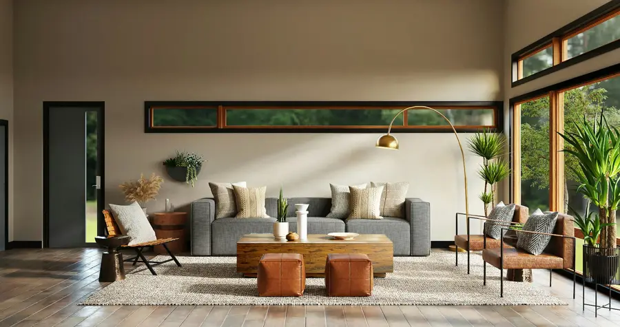 Bright modern living room